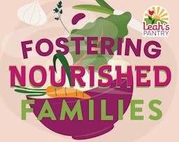 Fostering Nourished Families logo with salad bowl and veggies